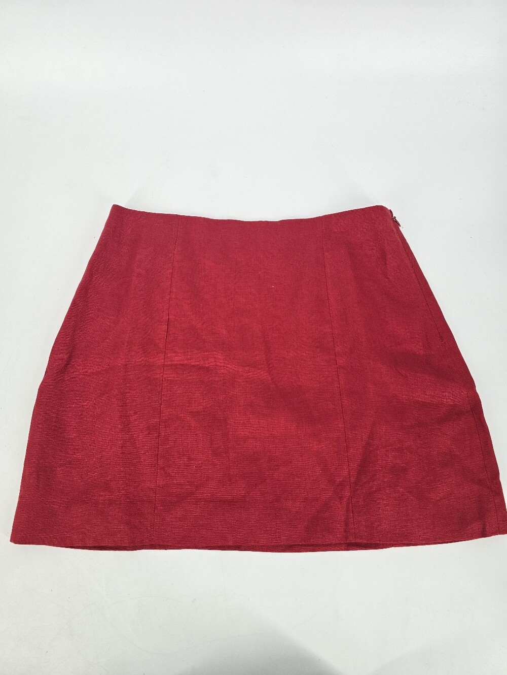 Reformation Grace Linen Two Piece Skirt Set in Sundried Tomato Red Size 4 NEW - Picture 11 of 16